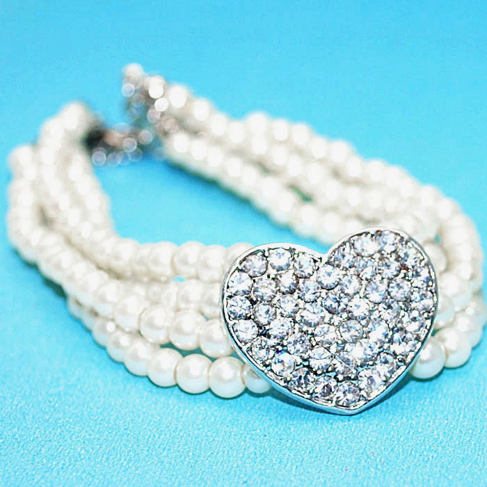 Alloy pearl bracelet