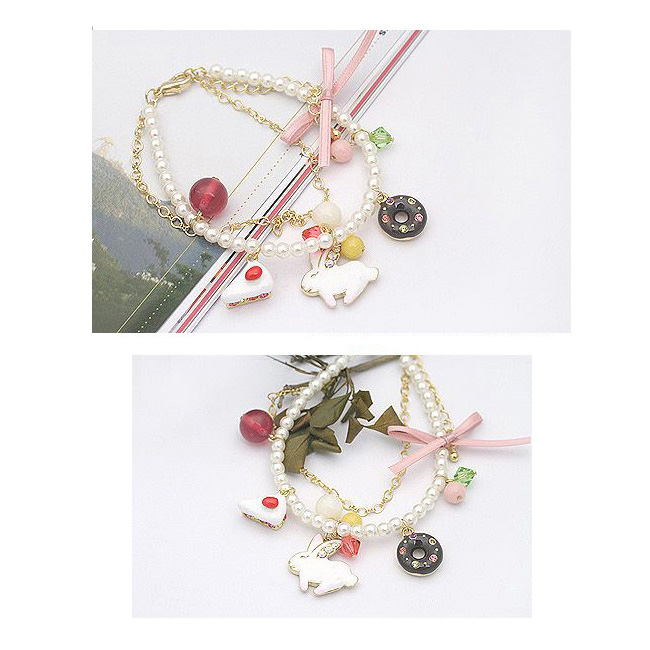 Alloy pearl bracelet