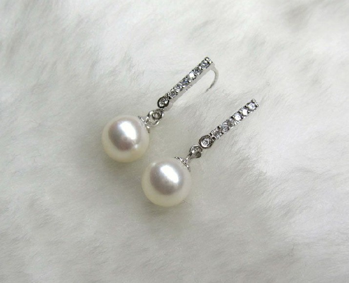 925 silver pearl earrings , earrings