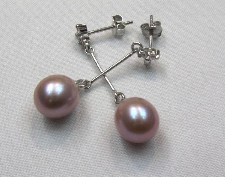 925 silver pearl earrings , earrings