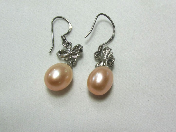 925 silver pearl earrings , earrings